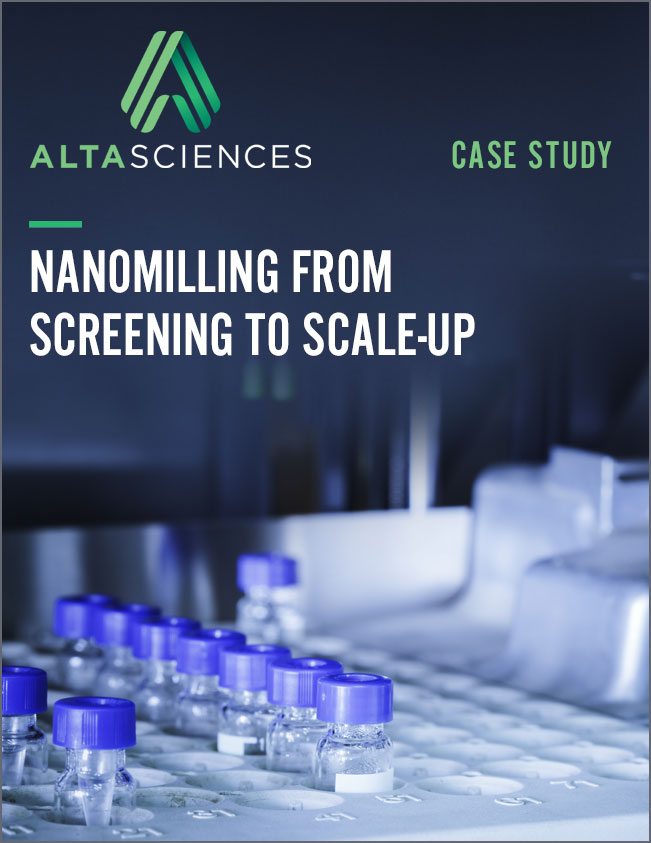 Case study - Nanomilling from Screening to Scale-up