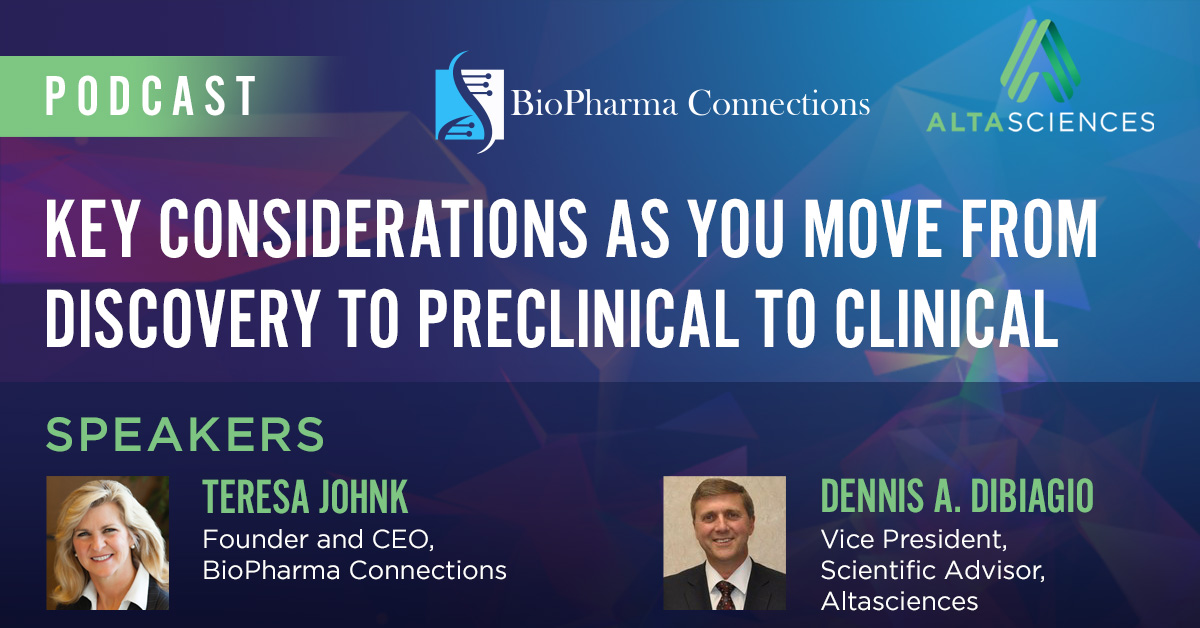 Key Considerations as you Move From Discovery to Preclinical to Clinical